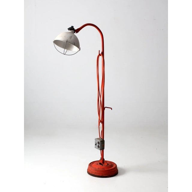 Mid-Century Modern Vintage Industrial Work Lamp For Sale - Image 3 of 12