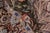 Textile Shabby Chic Botanical 1990's Pak-Persian Brown/Gray Wool Round Rug - 6'2'' X 6'3'' For Sale - Image 7 of 9