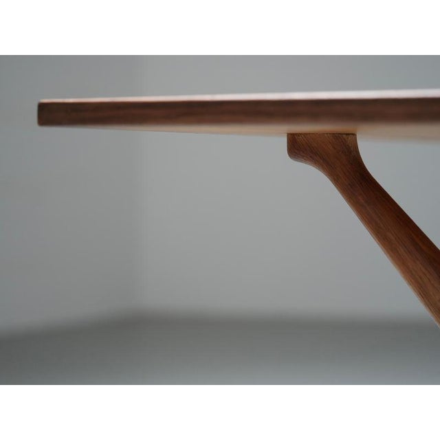 Dining Table 303 in Oak and Metal by Hans Wegner attributed to Andreas Tuck, Denmark, 1950s For Sale - Image 6 of 16