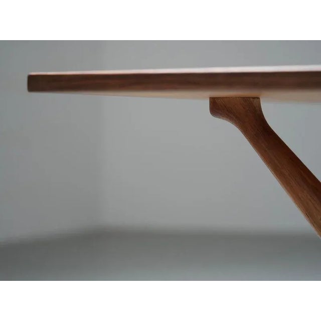 Model 303 Dining Table in Oak and Metal by Hans J. Wegner attributed to Andreas Tuck, Denmark, 1950s For Sale - Image 6 of 16
