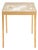 Leilani Palm Leaf Side Table in Gold / Glass For Sale