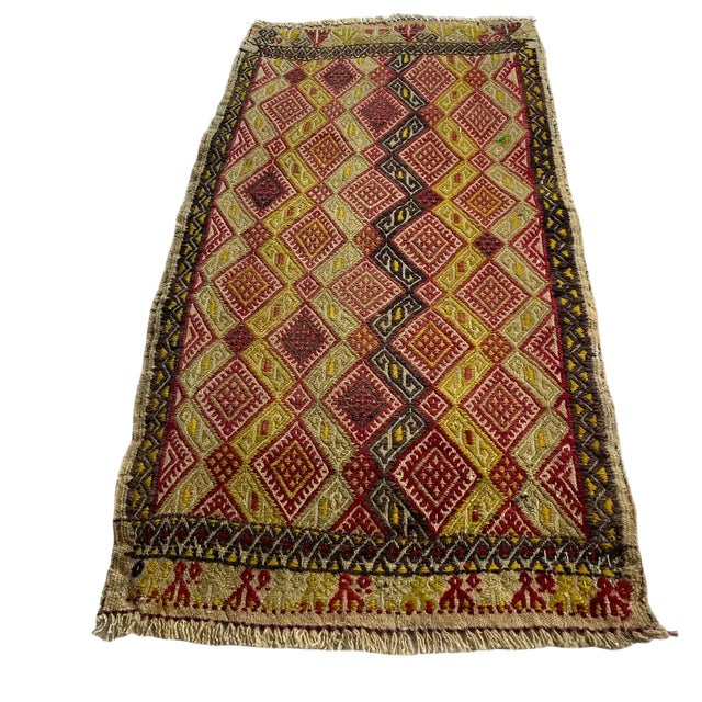 Small Anatolian Turkish Kilim Rug For Sale