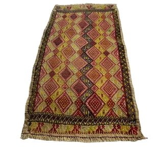 Small Anatolian Turkish Kilim Rug
