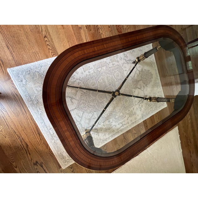 E J Victor Mahogany and Ebony Glass Cocktail Table For Sale - Image 16 of 18