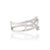 White Modernist 14k White Gold Bypass Wrap Ring With 0.62ct Diamond Size 7 For Sale - Image 8 of 18