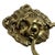 1940s Antique English Brass Lion Door Knocker For Sale - Image 5 of 10