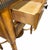 Vintage Two Drawer Birds Eye Wood Brass Gallery Drinks or Side Table For Sale - Image 10 of 11