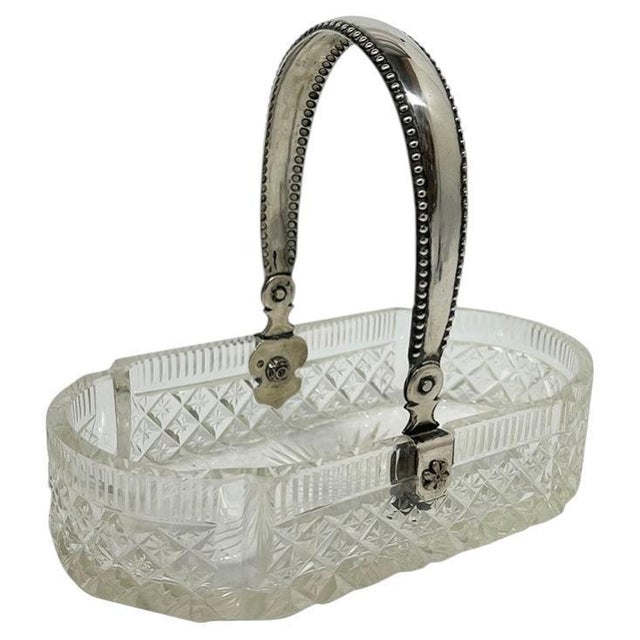 Dutch Crystal with Silver Sugar Bowl by Höhle and Bolhuis, Amsterdam, 1909 For Sale - Image 10 of 10