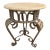 End Table, Round Rot Iron For Sale