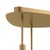 Brass Rhoads Chandelier, Alabaster/Natural Brass For Sale - Image 8 of 9