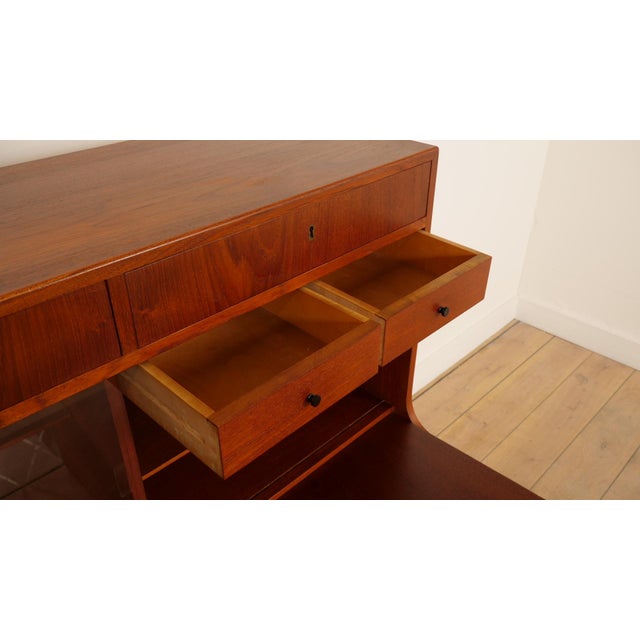 Vintage Teak Bar Cabinet by H. P. Hansen, 1960s For Sale - Image 13 of 18