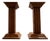 Art Deco Oak Candlesticks with Original Brass Inserts by Meubelfabriek Oisterwijk, 1930s, Set of 2 For Sale