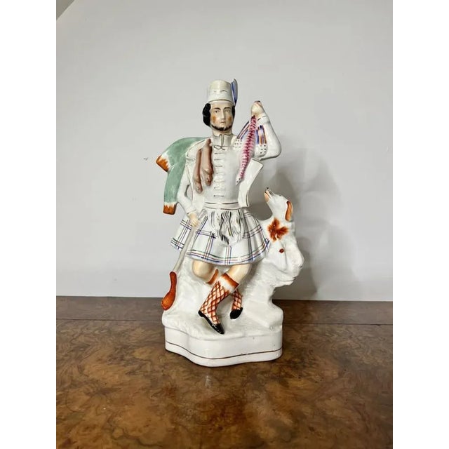 Large Antique Victorian Staffordshire Figure, 1880s For Sale - Image 6 of 6