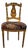 Antique French Louis XIV Gold Leaf Side Accent Harp Small Chair For Sale