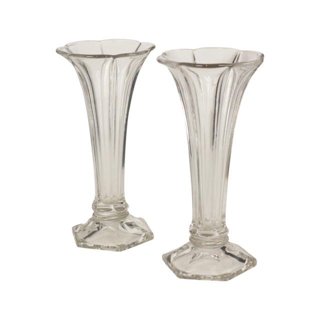 Art Deco Luxval Americain Vases from Val Saint Lambert, 1935, Set of 2 For Sale - Image 12 of 14