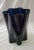 Mid-Century Modern 1980s Scandinavian Modern Nuutajarvi Notsjo Deep Blue Cobalt Wave Vase For Sale - Image 3 of 10