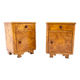 Art Deco Style Side Tables, Poland, 1950s, Set of 2 For Sale