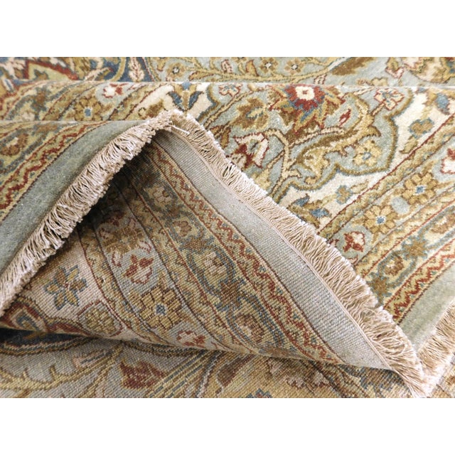 Hand Knotted Indian Rug - 8'x 10'6" For Sale - Image 17 of 18