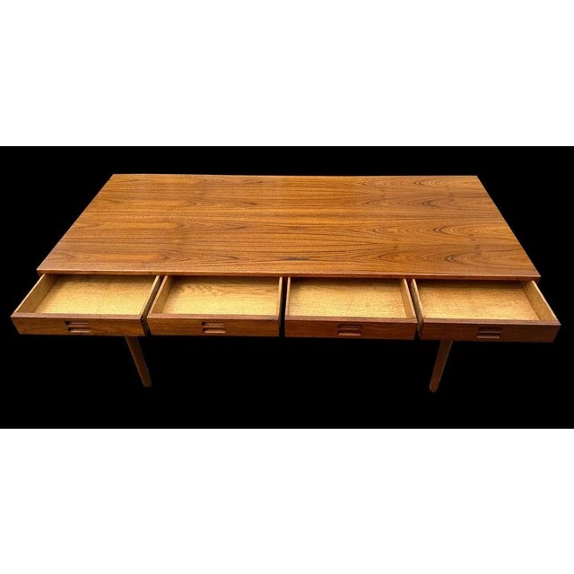 Nanna Ditzel Teak 4-Drawer Writing Table by Nanna Ditzel for Soren Wiladsen, 1960s For Sale - Image 4 of 8