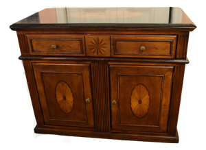Traditional Inlay Server / Accent Cabinet – Marquetry Detailing