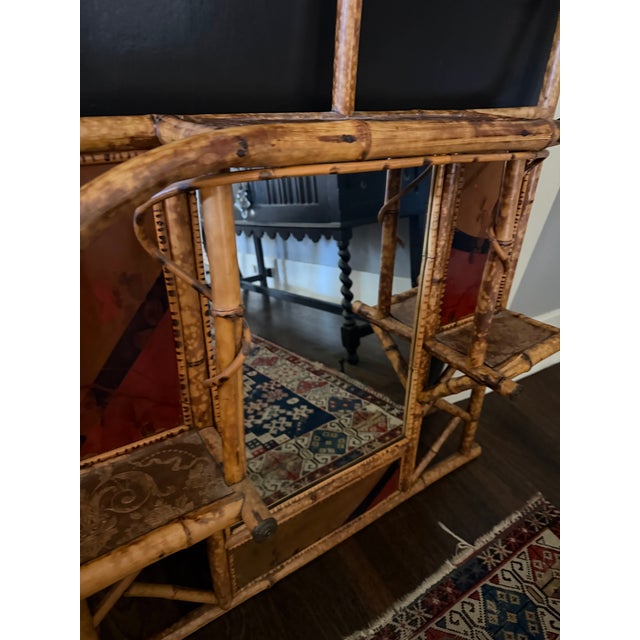 19th Century English Bamboo Mirror For Sale - Image 9 of 17