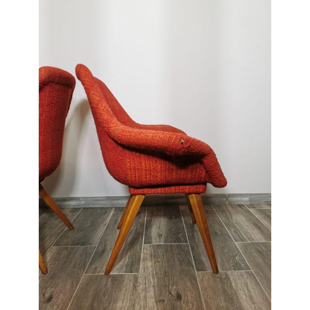 Set of Shell Armchairs by Miroslav Navratil, 1960s For Sale - Image 4 of 18