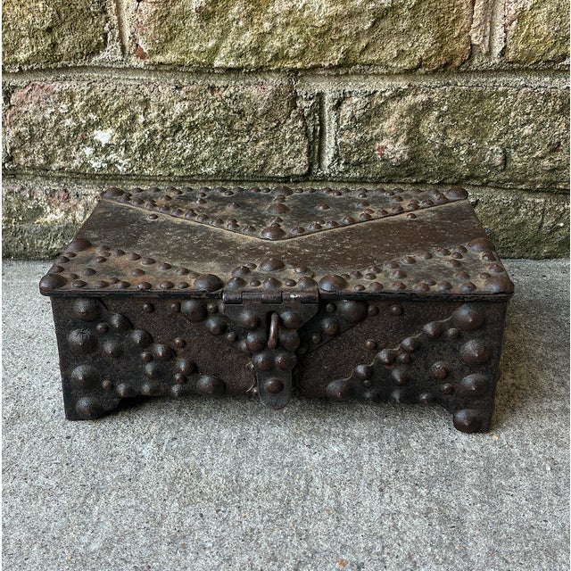 18th Century Hobnail Decorative Metal Box For Sale - Image 11 of 13