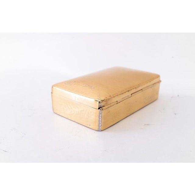 Art Deco Brass Jewelry Box, Vienna, 1920s For Sale - Image 3 of 10