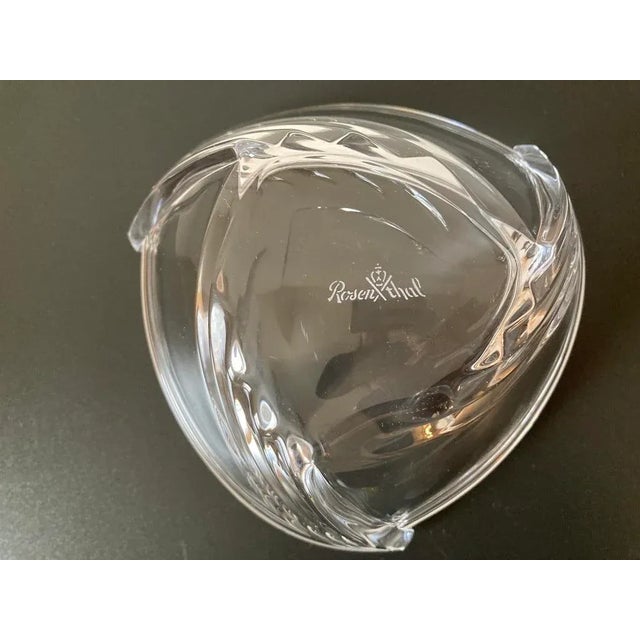 German Art Deco Crystal Glass Bowl Catchall or Ice Bucket by Rosenthal, C Mid 20th Century For Sale - Image 9 of 12