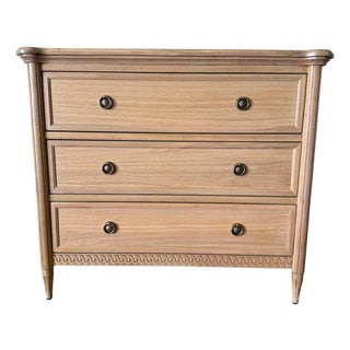 Louis 3 Drawer Commode - White Oak For Sale