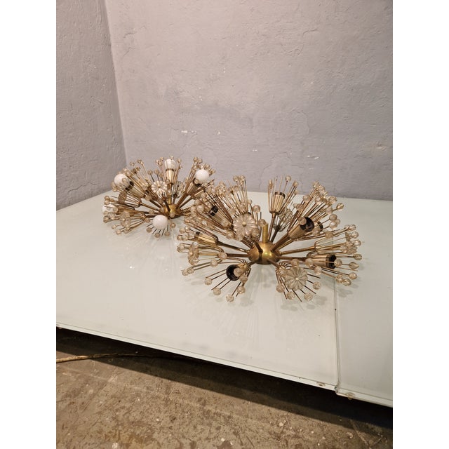 Rupert Nikoll Sputnik Wall Lamps by Emil Stejnar for Rupert Nikoll, Austria, 1960s, Set of 2 For Sale - Image 4 of 17