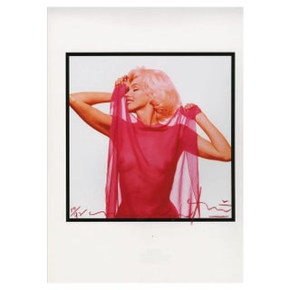 Bert Stern, Marilyn Red Scarf in Profile, 2010, Photograph For Sale