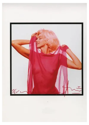 Bert Stern, Marilyn Red Scarf in Profile, 2010, Photograph