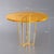 A striking sculptural dining table handcrafted from crystal-clear acrylic and finished with a vivid neon orange...