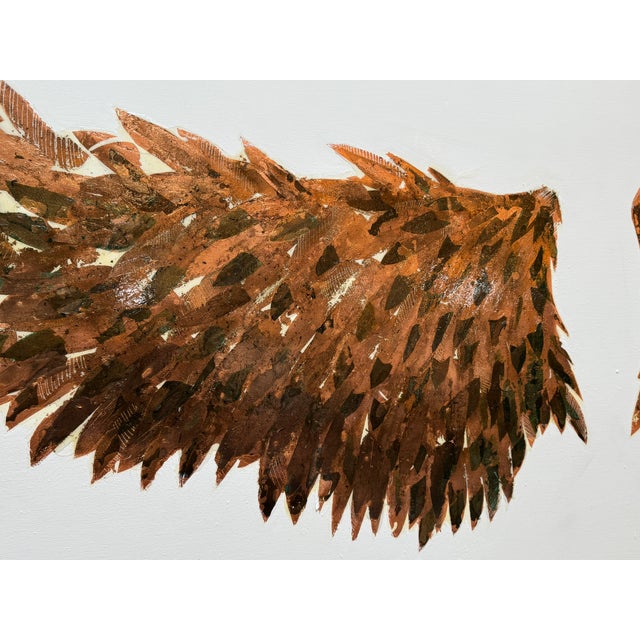 Alissa Madden Design Outstretched Wings on Canvas, Signed For Sale - Image 4 of 16