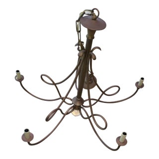 "Crystal Ball" Finial Chandelier For Sale