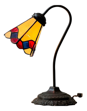 Vintage Tiffany-Style Table Lamp, 1970s