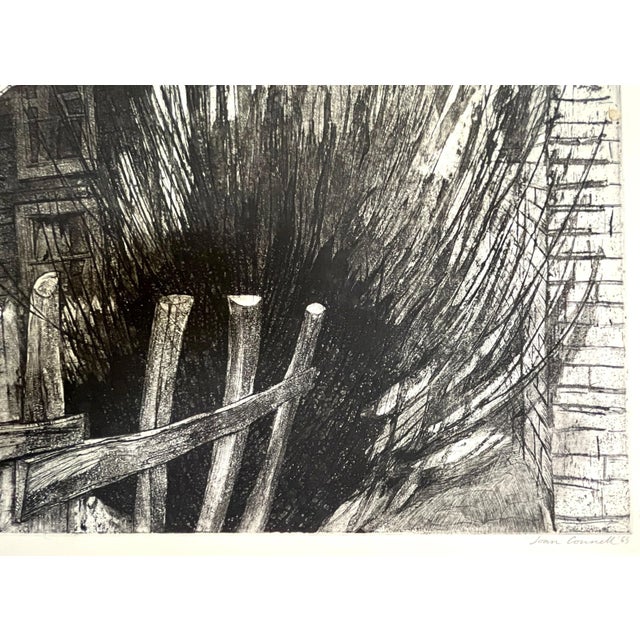 Artist's Proof Etching by Joan Connell (American, Present) Titled 'Flying Sheets' C1965 For Sale - Image 4 of 13