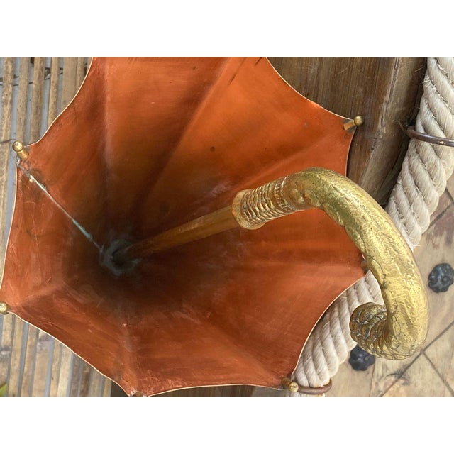 Brass Umbrella Shaped Stand, Italy, 1960 For Sale - Image 9 of 11