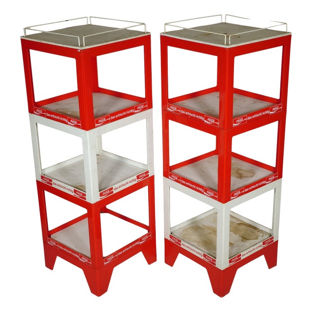 Vintage Pop Art Display Shelves from Coca-Cola, 1970s, Set of 2 For Sale