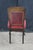 Pink Antique English Edwardian Mahogany Needlepoint Nailhead Parlor Vanity Desk Chair For Sale - Image 8 of 12
