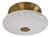 Large Mid-Century Italian Swirl Murano Glass Flush Mount, 1970s For Sale