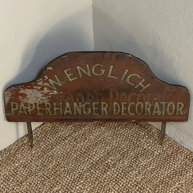 Antique English Shop Sign For Sale - Image 4 of 12