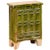 Early 21st Century Chinese Ming Dynasty Period Green Glazed Miniature Armoire with Bracket Feet For Sale - Image 13 of 13