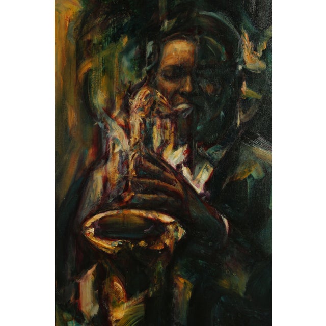 Stuart Yankell "Devotion" "The Architect of Time" Large Framed Oil Painting For Sale - Image 9 of 13