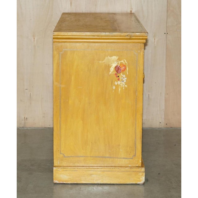 French Hand Painted Pine Housekeepers Sideboard, 1860s For Sale - Image 14 of 18