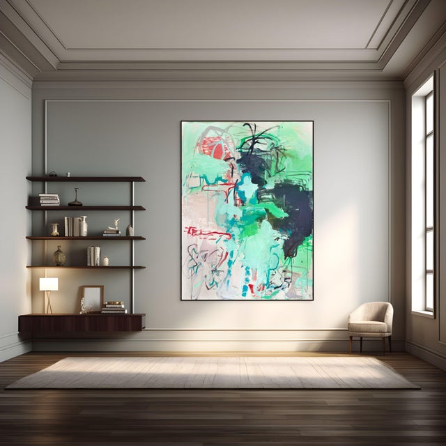 Macha Poynder Contemporary Abstract Acrylic on Canvas "Keep Going!" by Macha Poynder For Sale - Image 4 of 5