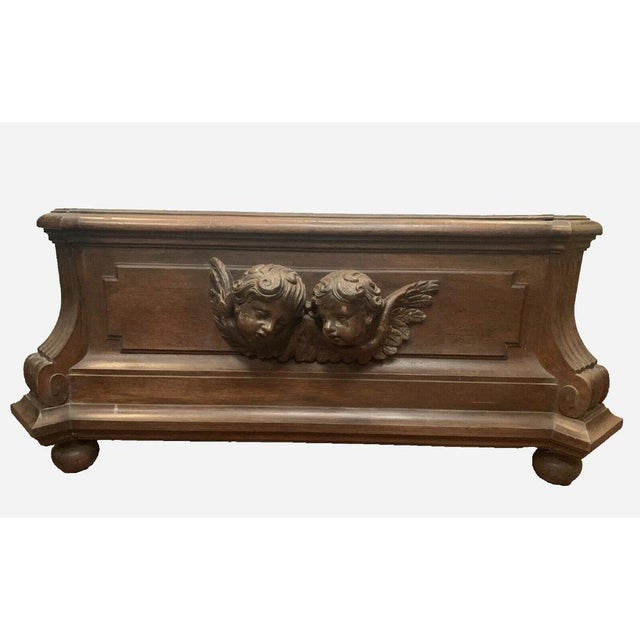 Napoleon III Style Planter in Oak For Sale - Image 5 of 11