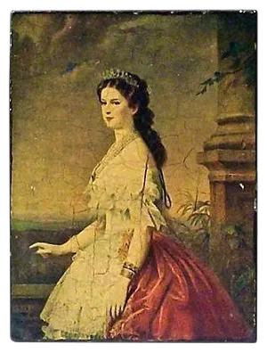 19th Century Woman Mounted Engraving