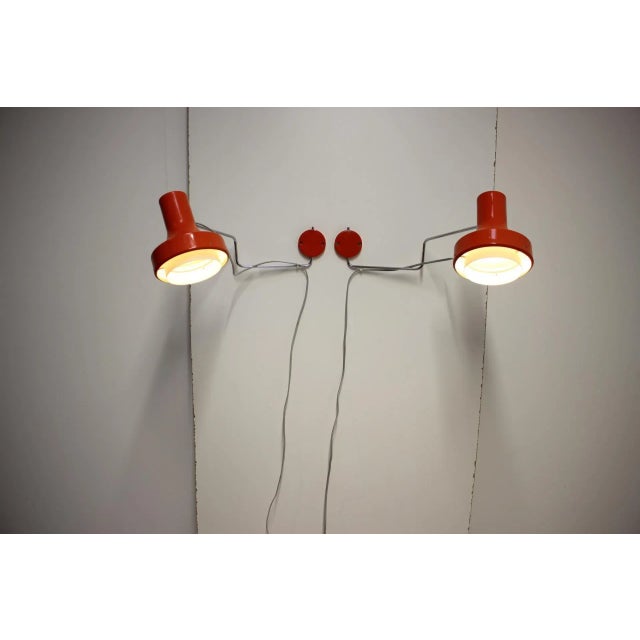 Mid-Century Wall Lamps by Josef Hurka for Napako, 1970s, Set of 2 For Sale - Image 10 of 12
